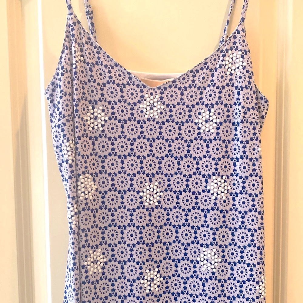 💙NWT Michael Kors Blue & White Print Dress💙